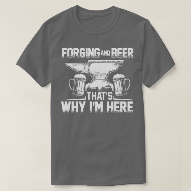 Blacksmithing Gift Idea Blacksmith Anvil Forging T T-Shirt (Design Front)