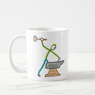 Blacksmithing Stickman Coffee Mug