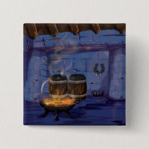 Blacksmiths Forge 15 Cm Square Badge