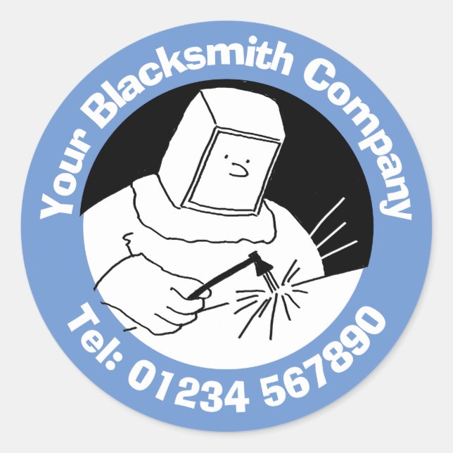 Blacksmiths, Welders & Steel Fabricators Classic Round Sticker (Front)