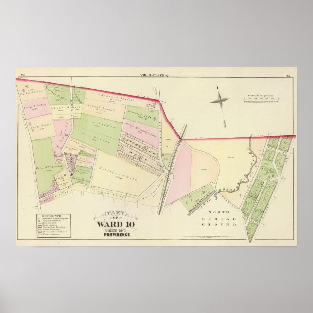 Blackstone Canal North Burial Ground Batcheller Poster (Front)