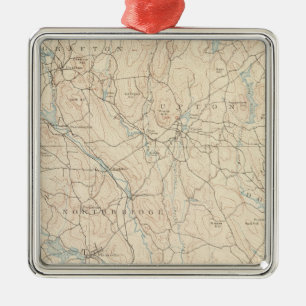 Blackstone, Massachusetts Metal Tree Decoration