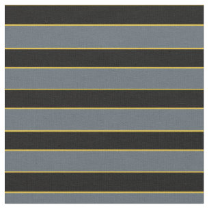Blackstripe and gold pin stripe PNG on zazzle grey Fabric