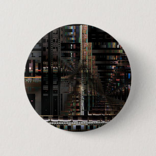 BlackTechnology Circuit Board Electronic Computer. 6 Cm Round Badge