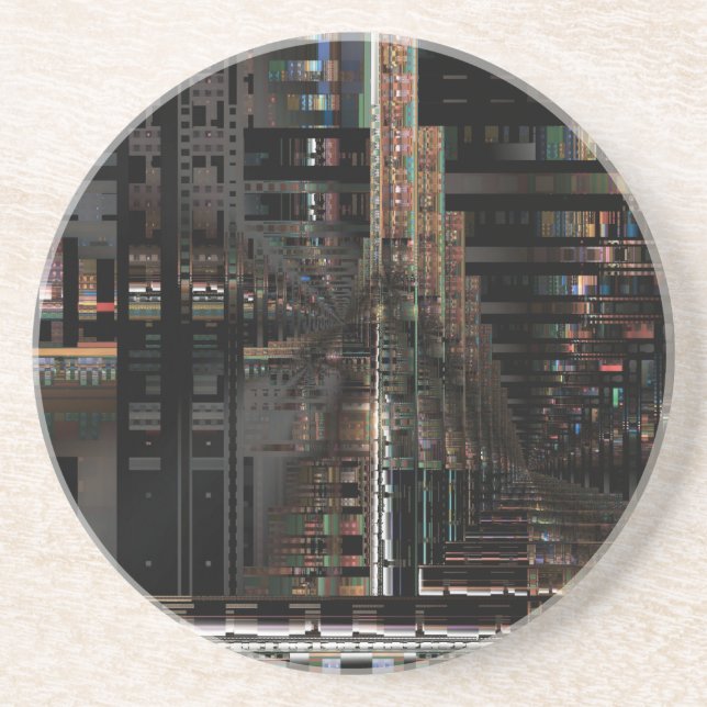 BlackTechnology Circuit Board Electronic Computer. Coaster (Front)