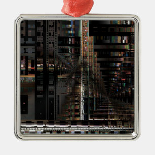 BlackTechnology Circuit Board Electronic Computer. Metal Tree Decoration