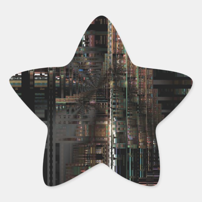 BlackTechnology Circuit Board Electronic Computer. Star Sticker (Front)