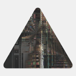 BlackTechnology Circuit Board Electronic Computer. Triangle Sticker