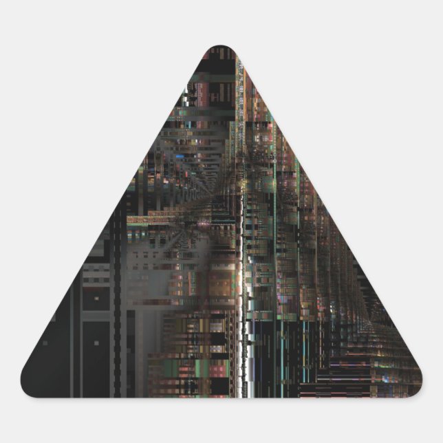 BlackTechnology Circuit Board Electronic Computer. Triangle Sticker (Front)