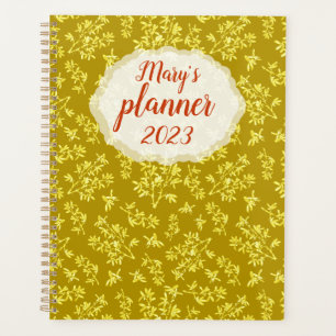 Blackthorn gold personalised   planner