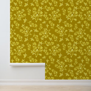 Blackthorn green gold  wallpaper