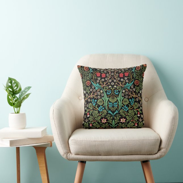 Blackthorn Meadow Blossoms William Morris Cushion (Chair)