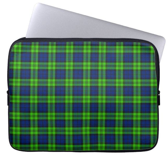 Blackwatch Plaid Tartan Laptop Sleeve (Front)
