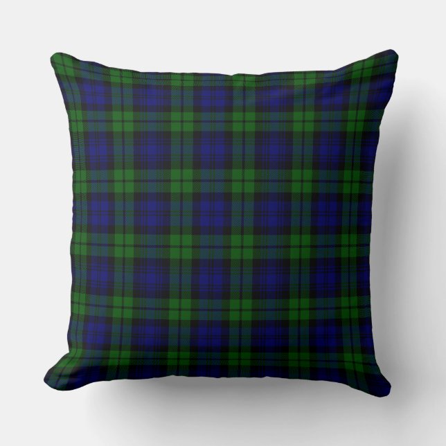 Blackwatch tartan Campbell clan Cushion (Front)