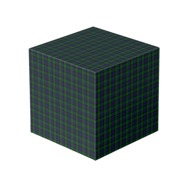Blackwatch Tartan Cube (Front Angled)
