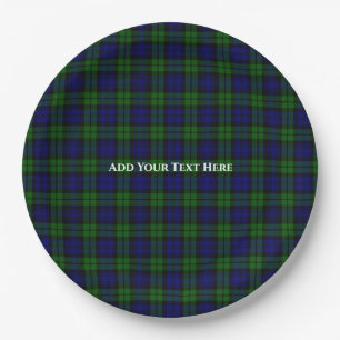 Blackwatch Tartan Custom Paper Plate