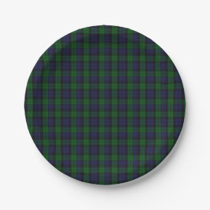 Blackwatch Tartan Paper Plate