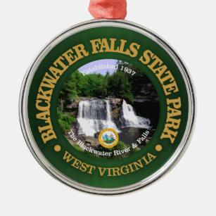 Blackwater Falls SP Metal Ornament