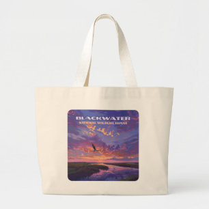 Blackwater National Wildlife Refuge Park Maryland  Large Tote Bag