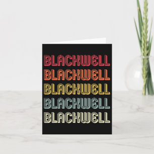 Blackwell Gift Surname Funny Retro Vintage Birthda Card