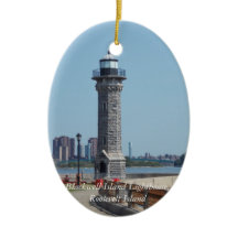 Blackwell Is. Light, Roosevelt Is. NYC Ornament 1