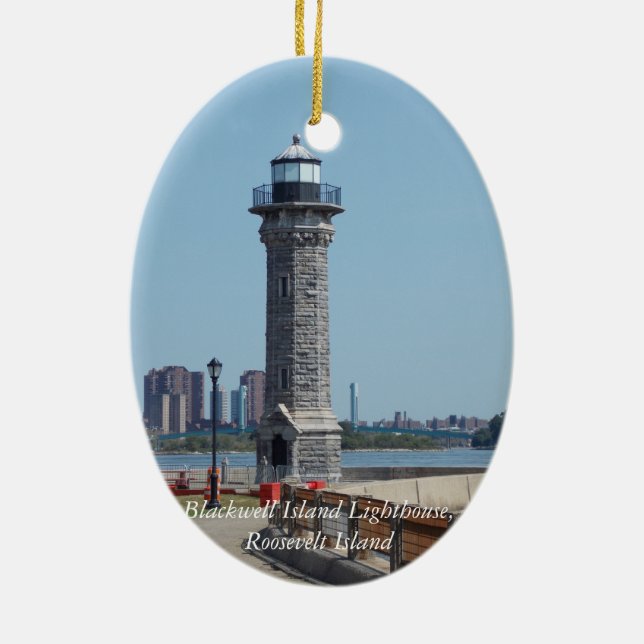 Blackwell Is. Light, Roosevelt Is. NYC Ornament 1 (Back)