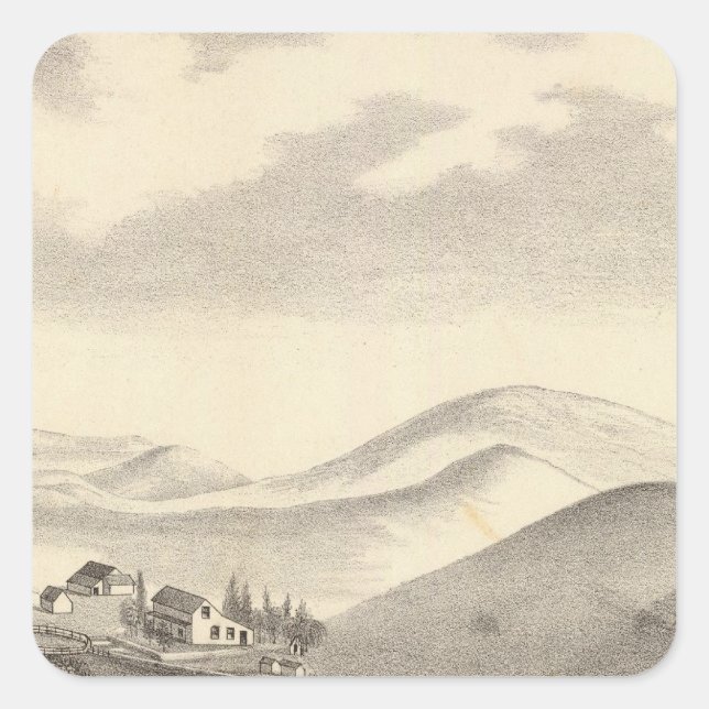 Blacow farm, Mission Peak Square Sticker (Front)