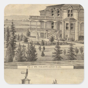 Blacow residence, farm square sticker
