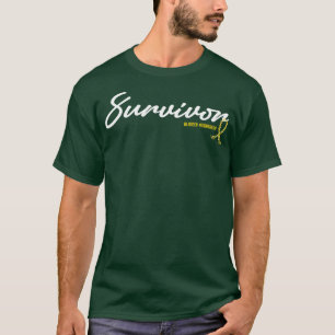 Bladder Awareness Survivor Glitter Ribbon Hope For T-Shirt