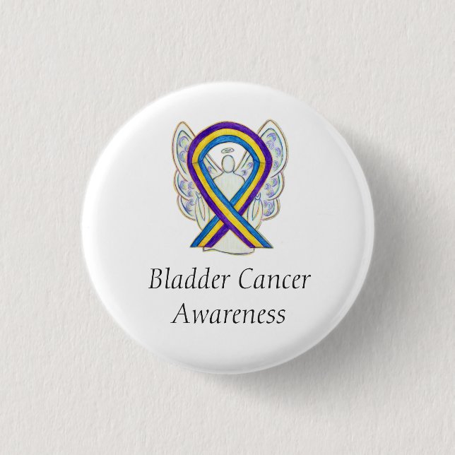 Bladder Cancer Angel Awareness Ribbon Pins (Front)