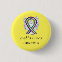 Bladder Cancer Angel Awareness Ribbon Pins