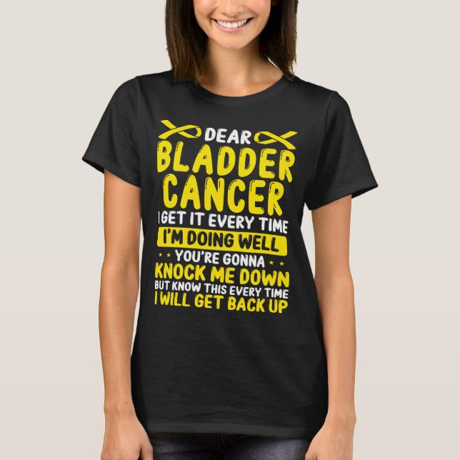 Bladder Cancer Awareness Day Bladder Cancer Ribbon T-Shirt (Front)