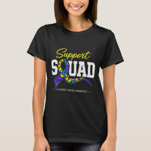 Bladder Cancer Awareness Family Support Squad T-Shirt