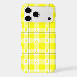 Bladder Cancer Awareness Plaid Phone Case, Yellow