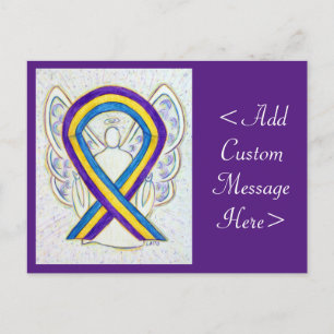 Bladder Cancer Awareness Ribbon Angel Postcard