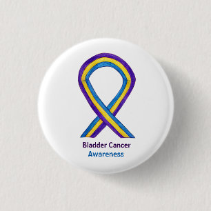 Bladder Cancer Awareness Ribbon Custom Button Pins