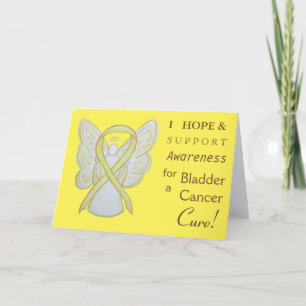 Bladder Cancer Awareness Ribbon Greeting Card