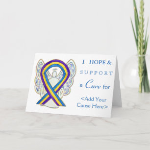 Bladder Cancer Awareness Ribbon Greeting Card