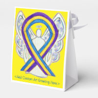 Bladder Cancer Awareness Ribbon Party Favour Box