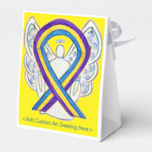 Bladder Cancer Awareness Ribbon Party Favour Box