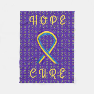 Bladder Cancer Awareness Ribbon Soft Chemo Blanket