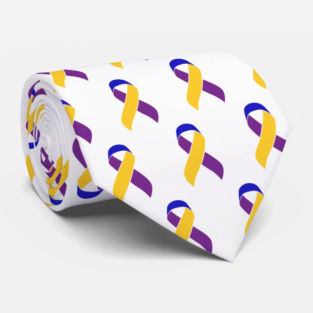 Bladder Cancer Awareness Ribbon Tie (Rolled)