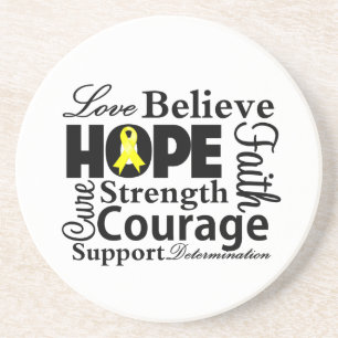 Bladder Cancer Collage of Hope Coaster