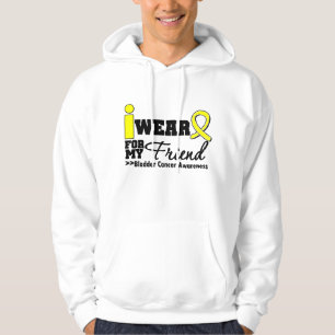 Bladder Cancer I Wear Yellow Ribbon For My Friend Hoodie