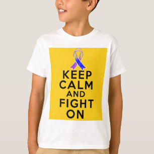 Bladder Cancer Keep Calm and Fight On T-Shirt