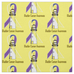 Bladder Cancer Lighthouse of Hope Fabric