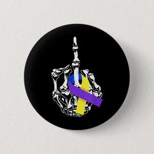Bladder Cancer Middle Finger Bladder Cancer 6 Cm Round Badge