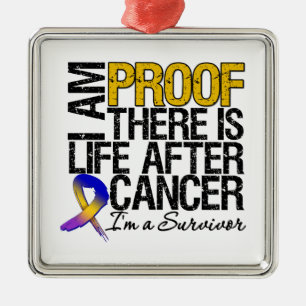 Bladder Cancer Proof There is Life After Cancer Metal Tree Decoration