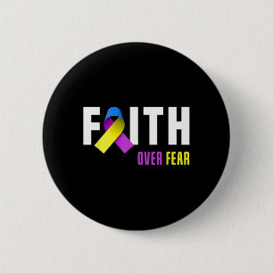 Bladder Cancer Warrior Faith God Bladder Cancer 6 Cm Round Badge