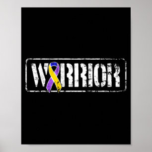 Bladder Cancer Warrior - Military Style Awareness Poster
